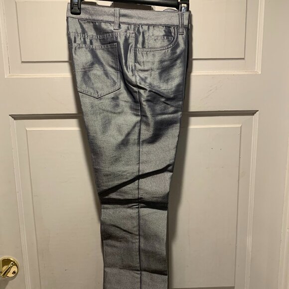 Armani Exchange~ NWOT!!~ Metallic Silver Pants - Picture 5 of 16